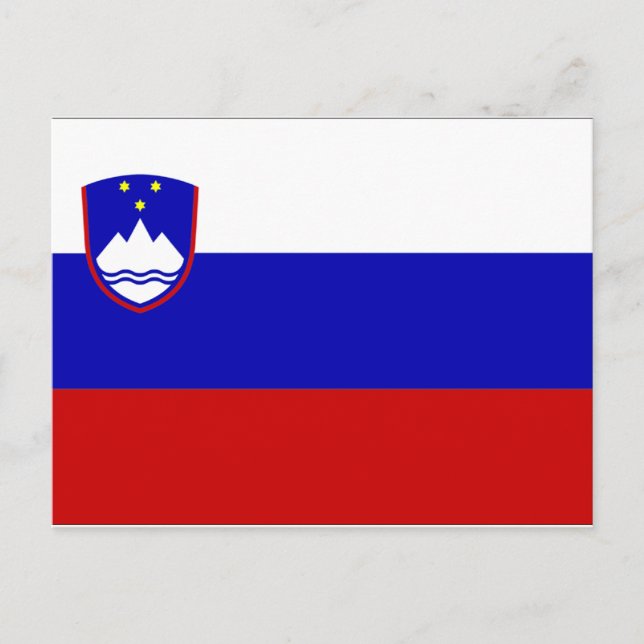 Slovenia Flag Postcard (Front)