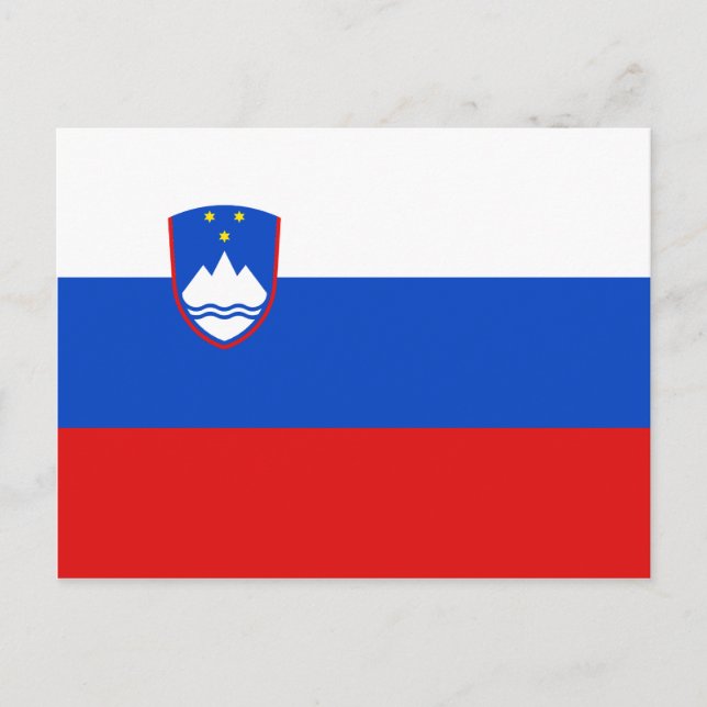 Slovenia Flag Postcard (Front)