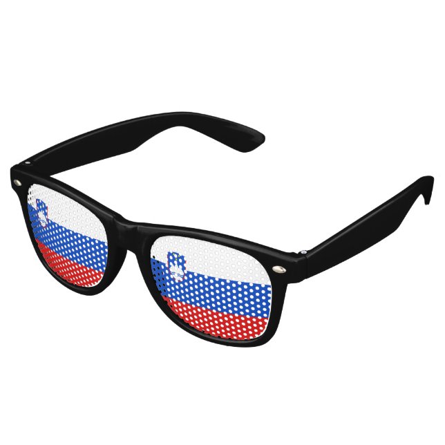 Slovenia Flag Retro Sunglasses (Angled)