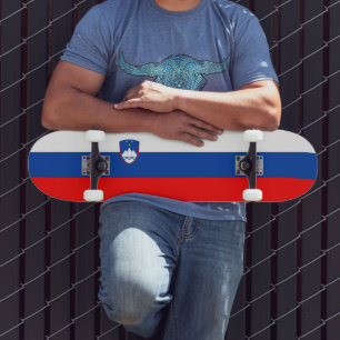 Slovenia Flag Skateboard