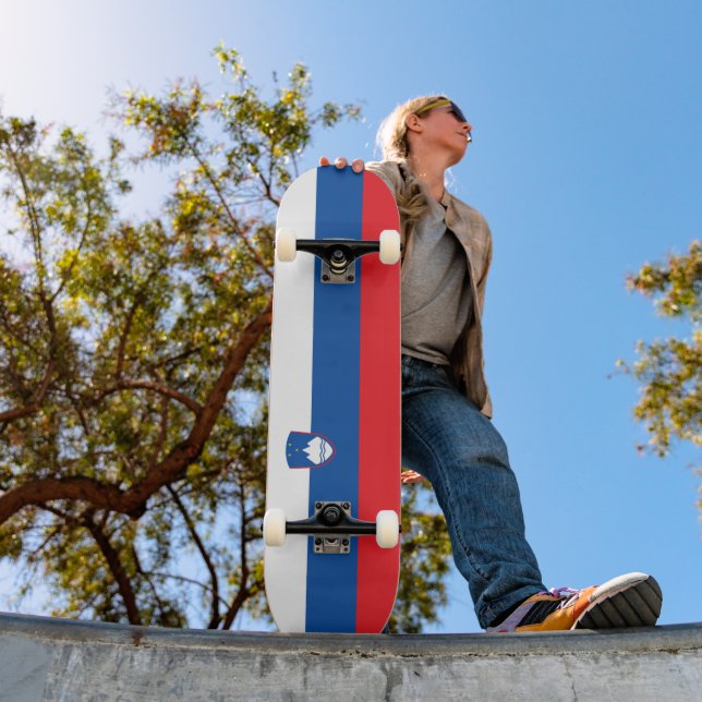 Slovenia flag skateboard (Outdoor 1)