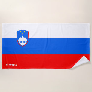 Slovenia Flag Splendid Patriotic Beach Towel