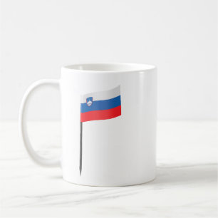 Slovenia flag toothpick coffee mug