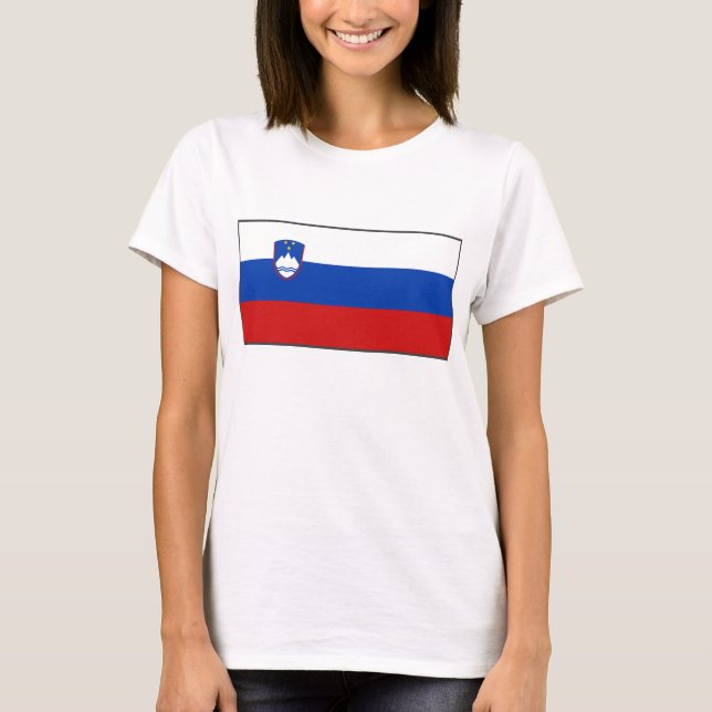 Slovenia Flag x Map T-Shirt (Front)