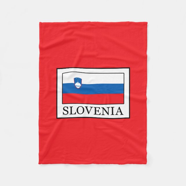 Slovenia Fleece Blanket (Front)