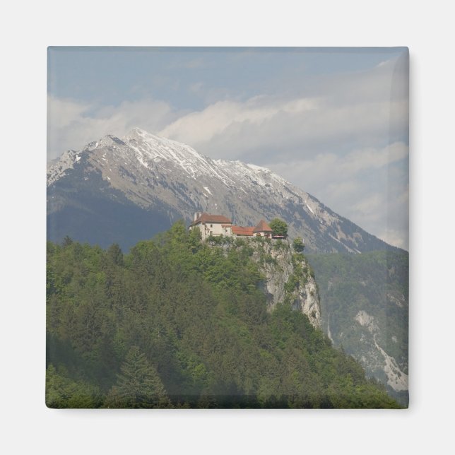 SLOVENIA, GORENJSKA, Bled: Bled Castle & 2 Magnet (Front)