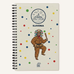 Slovenia Heritage & Kurent Folk Legend Photo Notebook