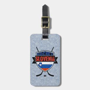 Slovenia Ice Hockey Luggage Tag Template