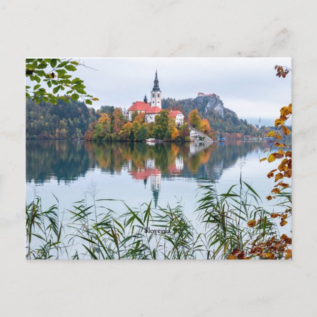 Slovenia, landscape photograph, postcard (Front)