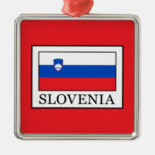 Slovenia Metal Ornament