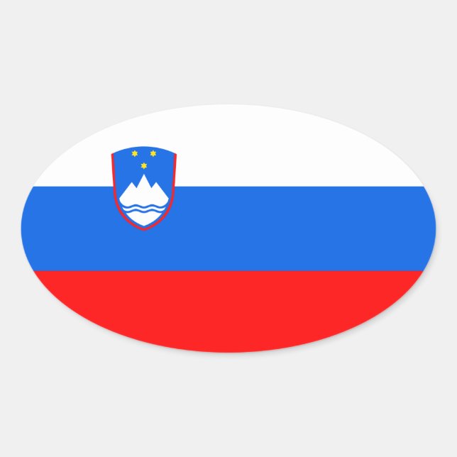 Slovenia Oval Sticker (Front)