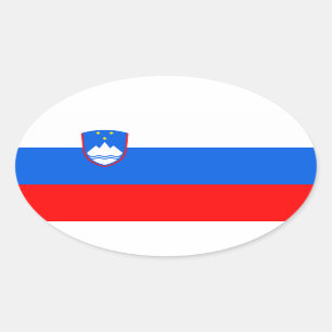Slovenia Oval Sticker