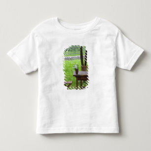 SLOVENIA, PRIMORSKA, Spodnja Idrija: Table on Toddler T-shirt