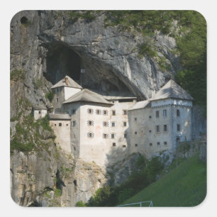 SLOVENIA, RANJSKA, Predjama Castle: 16th Square Sticker