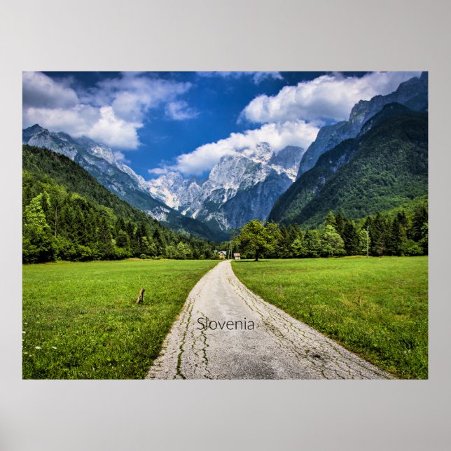 Slovenia, scenic photograph with Alps Poster (Front)