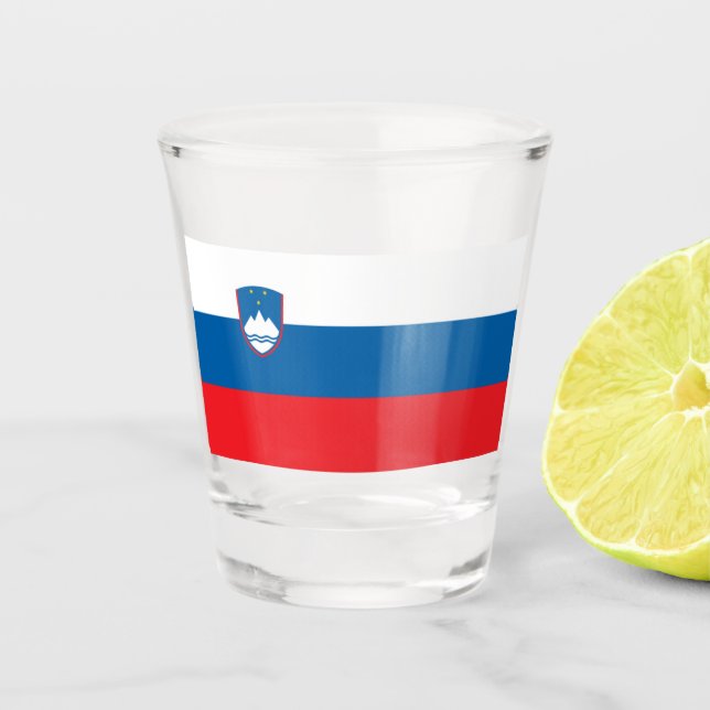 SLOVENIA SHOT GLASS  (Front)