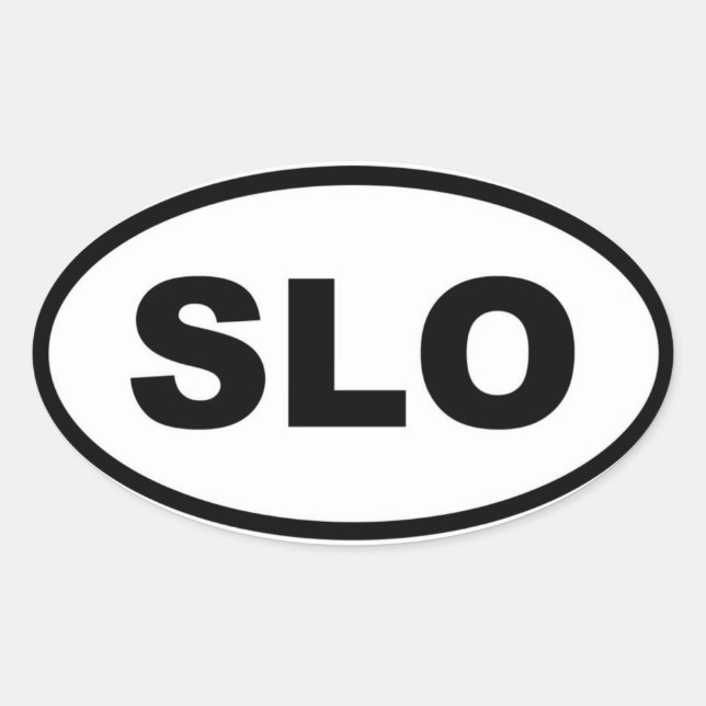 Slovenia SLO European Oval Sticker (Front)