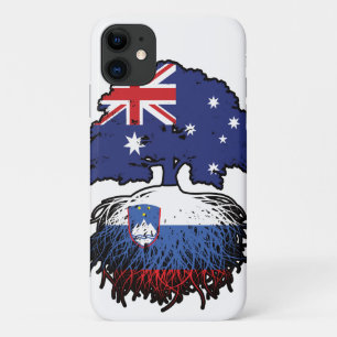 Slovenia Slovenian Australian Australia Tree Roots iPhone 11 Case
