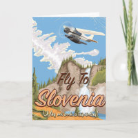 Slovenia Vintage style travel poster