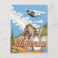 Slovenia Vintage style travel poster