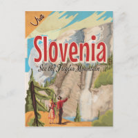 Slovenia Vintage Travel Poster