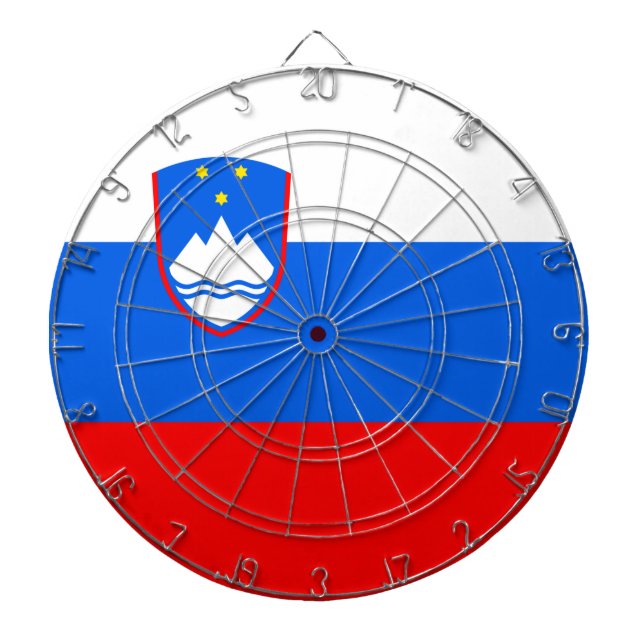 Slovenian Flag Dartboard (Front)