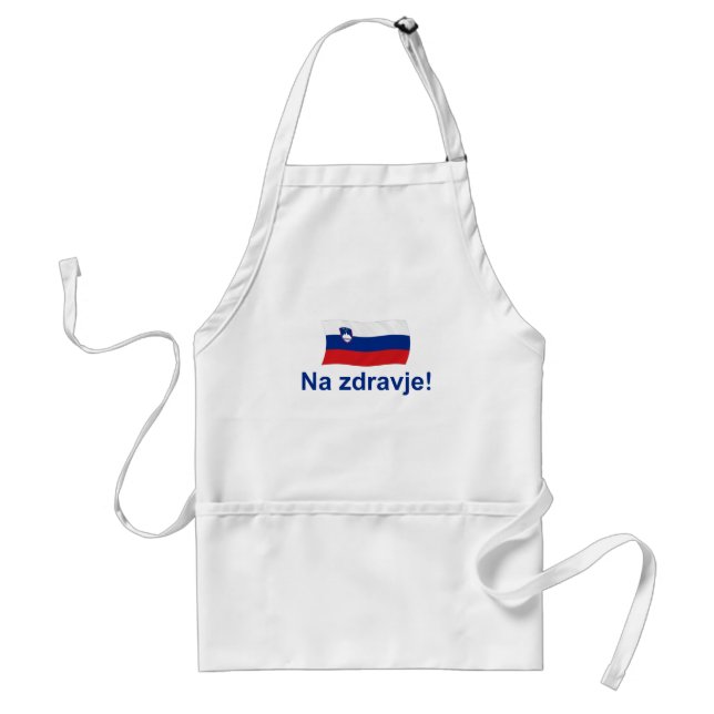 Slovenian Na zdravje! (To your health!) Standard Apron (Front)