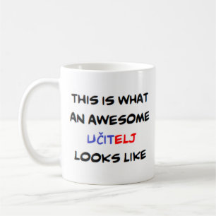 Slovenian teacher ucitelj, awesome coffee mug