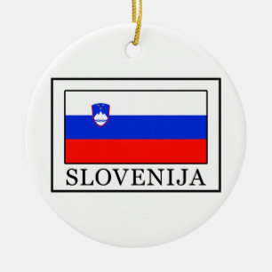 Slovenija Ceramic Ornament