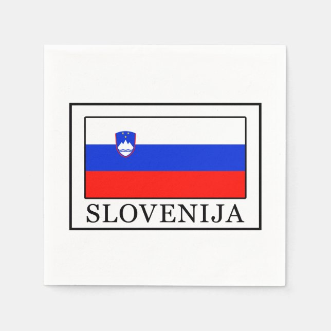 Slovenija Napkin (Front)