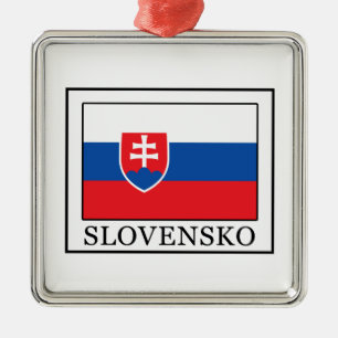 Slovensko Metal Ornament
