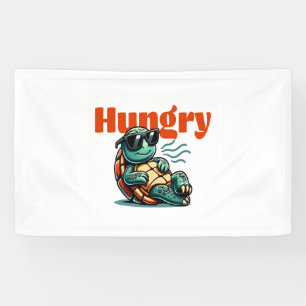 Slow and Hungry – Cool Turtle Banner