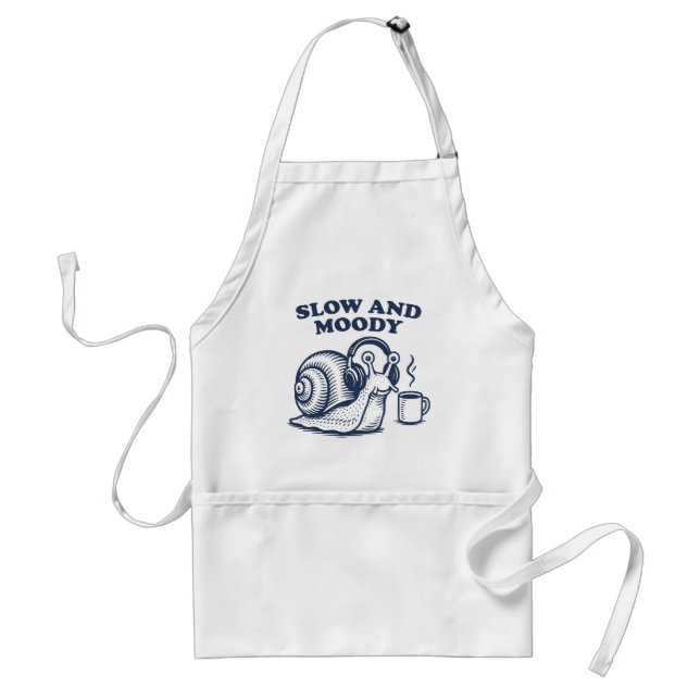 Slow and Moody Snail Standard Apron (Front)