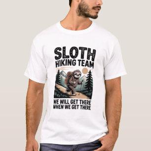 Slow and Steady Sloth Hiking Team T-Shirt