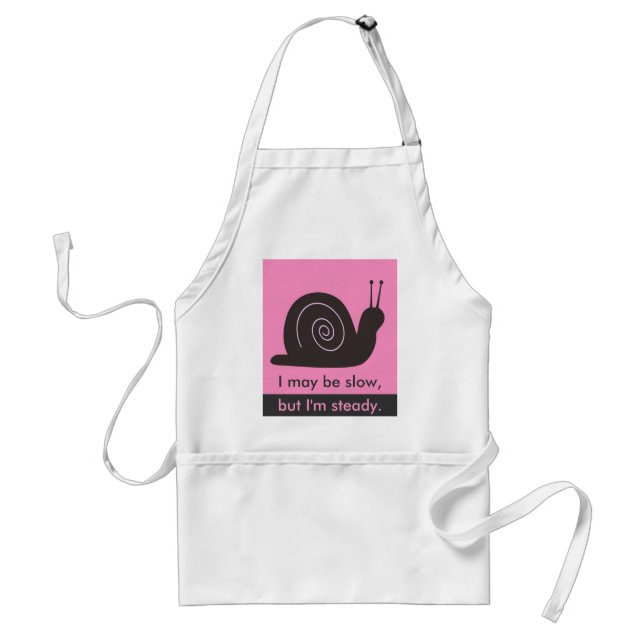 Slow and Steady snail Standard Apron (Front)