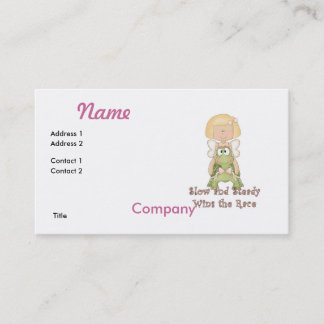 Slow and Steady Wins Race Business Card