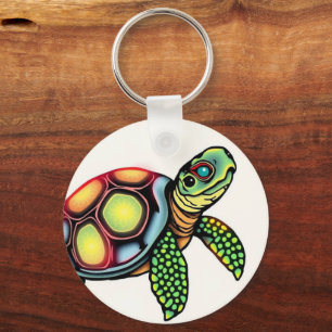 Slow But Legendary Turtle Keychain