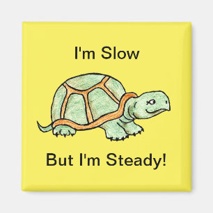 Slow but Steady Turtle Magnet