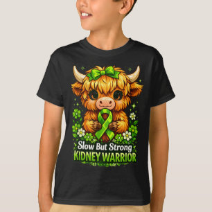 Slow but strong kidney warrior highland cow T-Shirt
