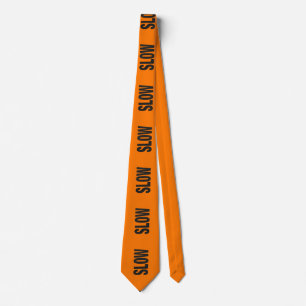 Slow Caution Sign  Tie