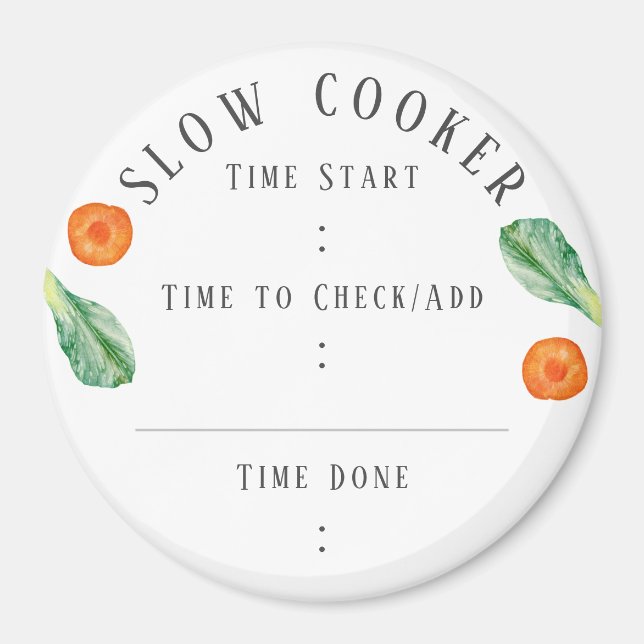 Slow Cooker Meal Time Magnet (Front)