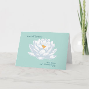 Slow Down, Ain’t Times Square - The White Lotus Card