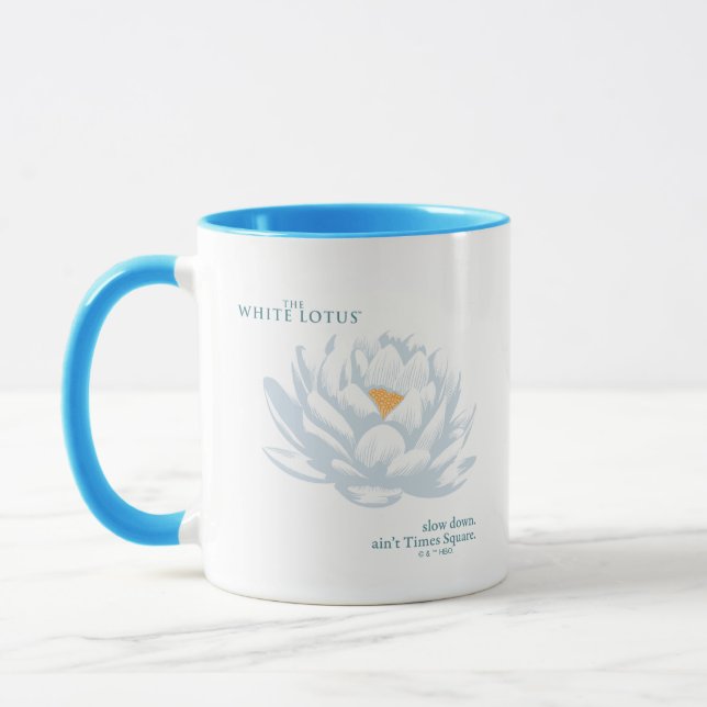 Slow Down, Ain’t Times Square - The White Lotus Mug (Left)