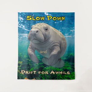 Slow Down and Drift for Manatee Inspired Tapestry
