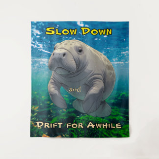 Slow Down and Drift for Manatee Inspired Tapestry