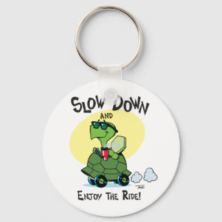 Slow Down and Enjoy the Ride Novelty Key Chain