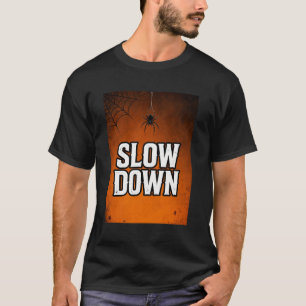Slow Down Funny Retro Sunset T-Shirt