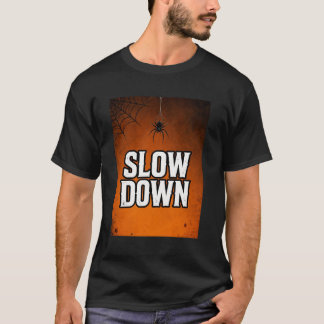 Slow Down Funny Retro Sunset T-Shirt
