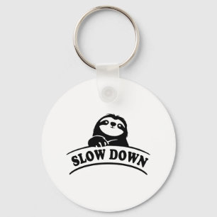 SLOW DOWN SLOTH KEYCHAIN