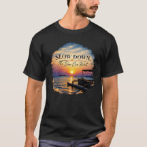 Slow Down The Sun Can Wait Peaceful Sunset Art
